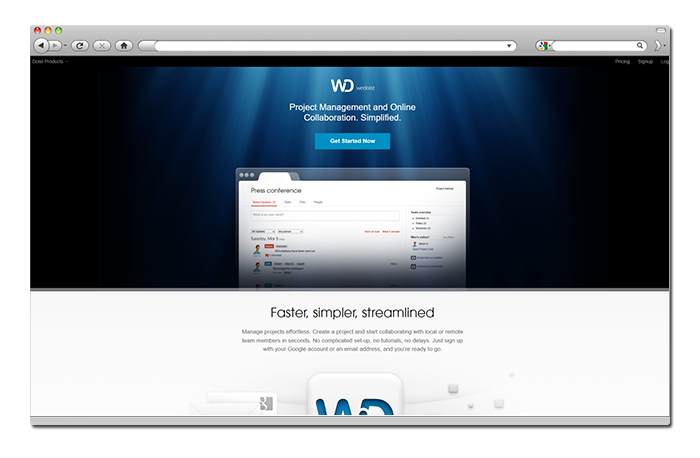 Landing page для компании Wedoist