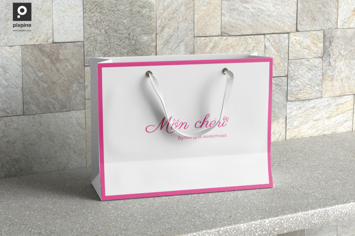 Создание дизайна пакета для бутика для животных