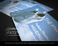 Визитный карточки для звукозаписывающей студии. Австралия