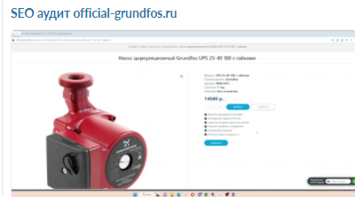 Аудит official-grundfos.ru