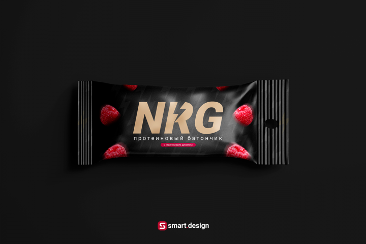 Этикетка протеинового батончика | NRG