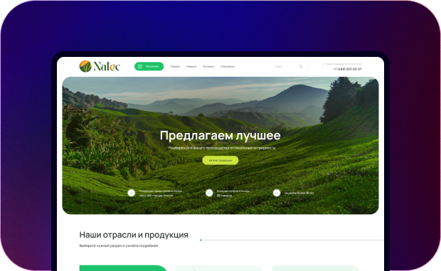 Сайт компании-производителя натуральных красителей