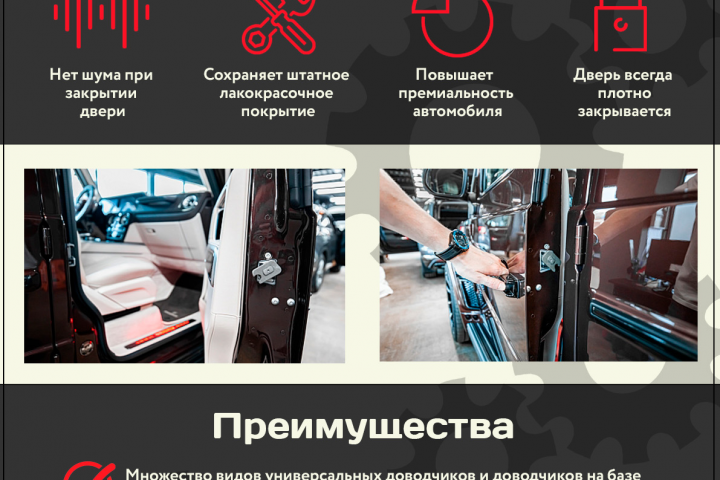 Информационный лист для Stopcam102 - Доводчики