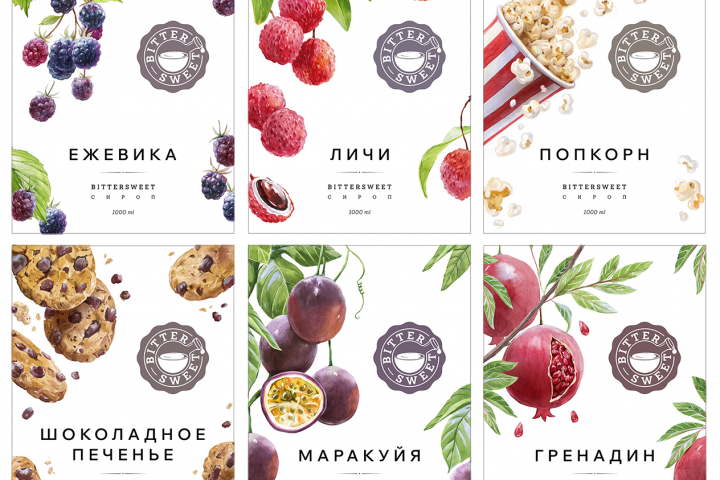 Иллюстрации для этикеток