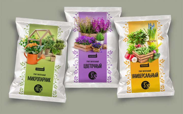 Дизайн упаковки серии удобрений