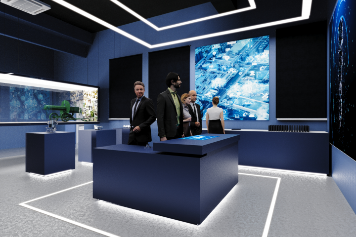 Эскизный проект интерактивного музея предприятия.