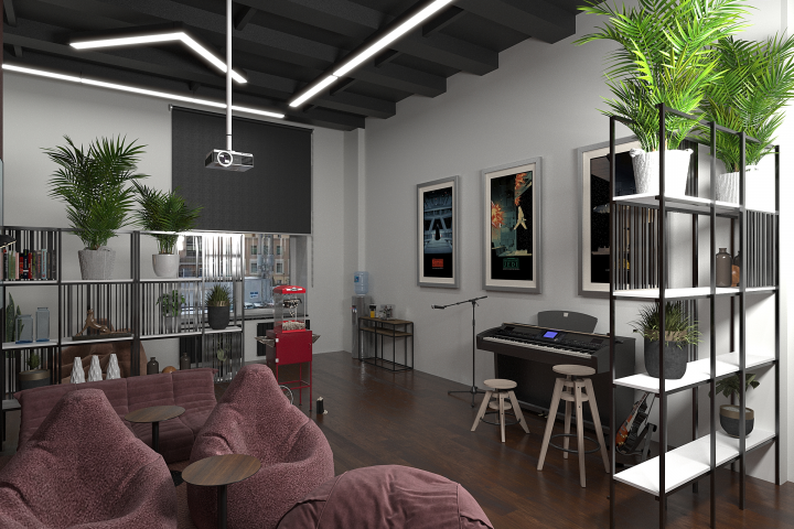 Комната отдыха IT- компании . 2024 г.