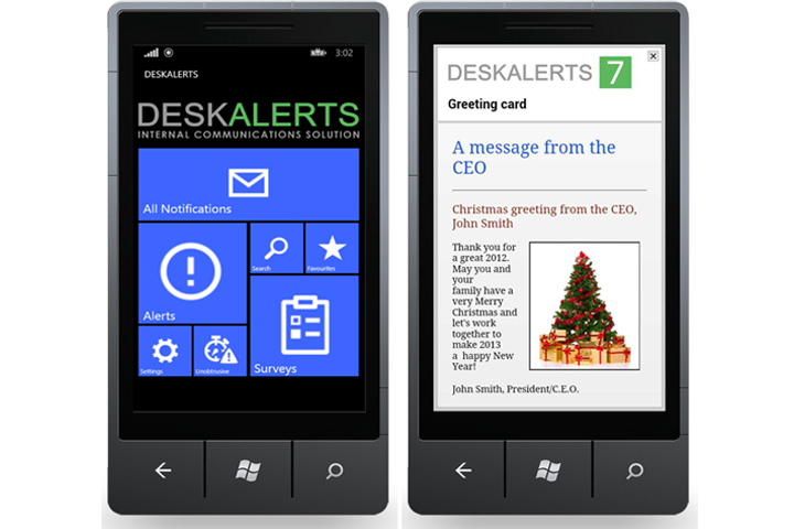 Приложение DeskAlerts для Windows phone