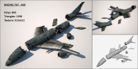 Boeing 747 - 400 разрушенный (объект для игры)