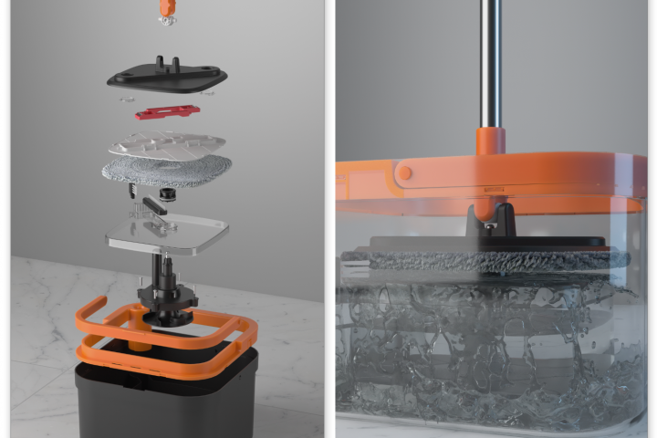 Функционал механической швабры - 3D анимация (без пост-эффектов)