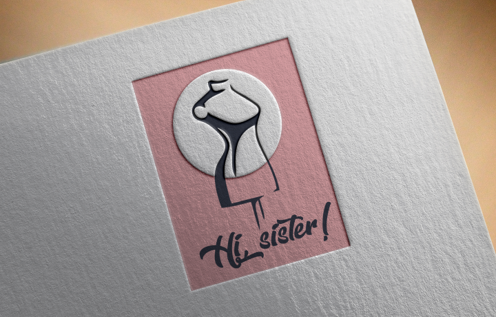 Hi, sister! Логотип производства женской одежды