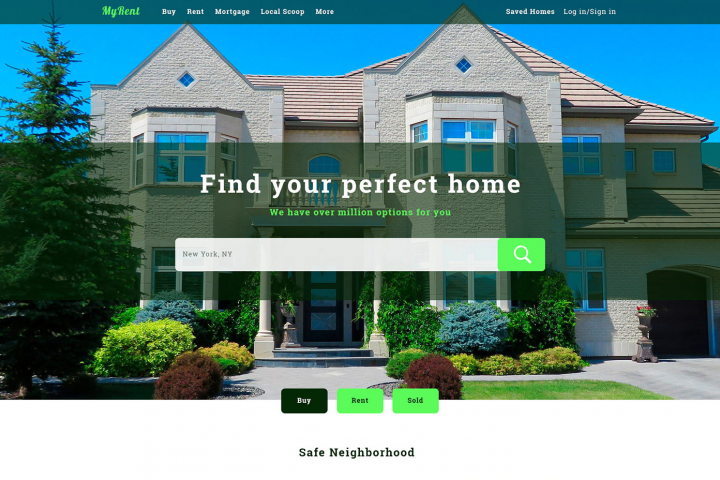 Сайт (аренда недвижимости)