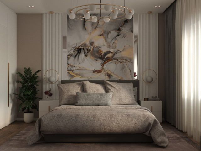 Спальня в неоклассическом стиле