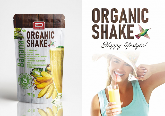 Упаковка для органических коктейлей.