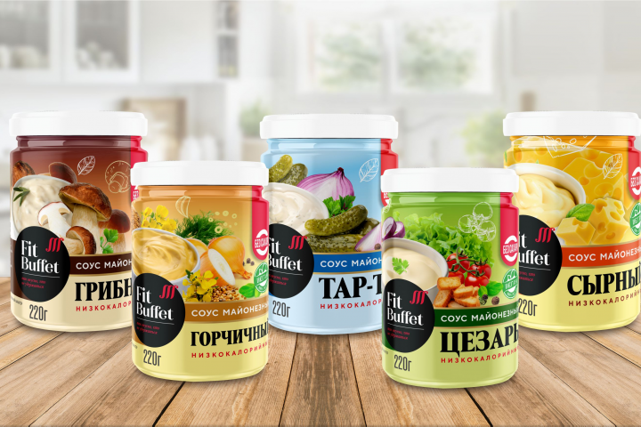 оформлние линейки низкокалорийных соусов