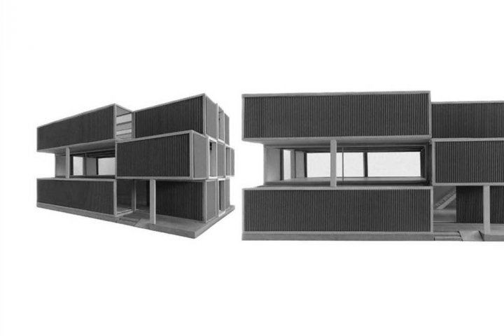 здание из морских контейнеров