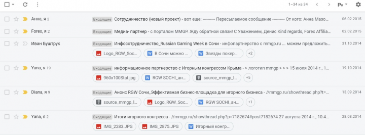 Организация информационных партнерств с выставками-конференциями
