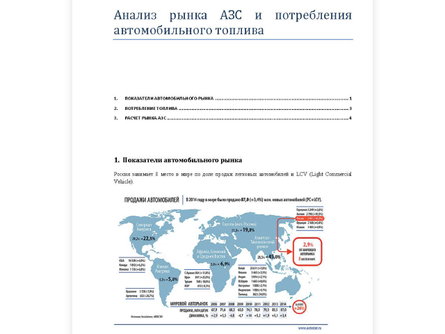 Рынок АЗС и топлива - аналитическая записка