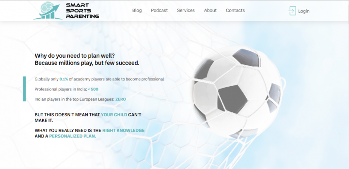 Вёрстка сайта компании Smart Sports