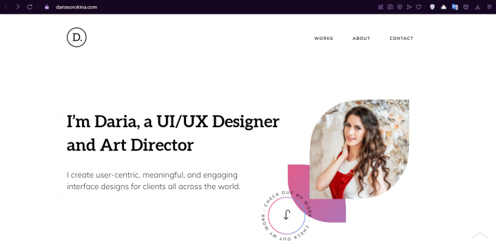 Редизайн сайта UI/UX дизайнера