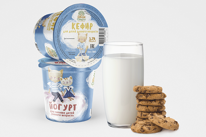 Упаковка для детской молочной продукции