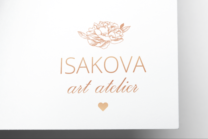 Дизайн логотипа ателье «Isakova»