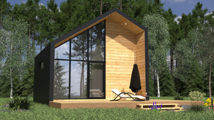 Каркасный домик