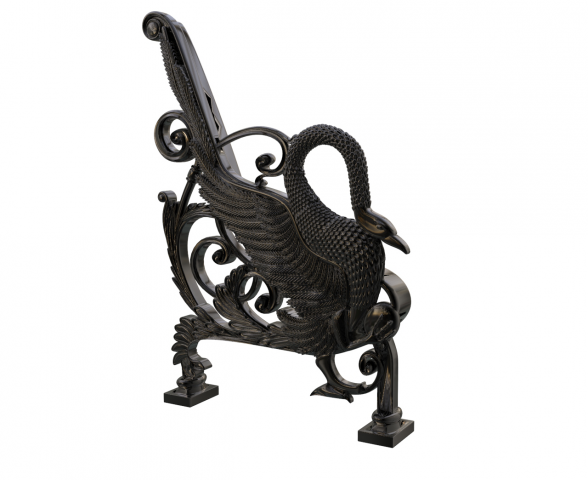 скамья с лебедем под литье