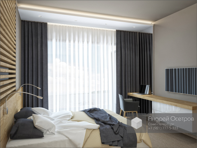 Апартаменты в Репино - Спальня