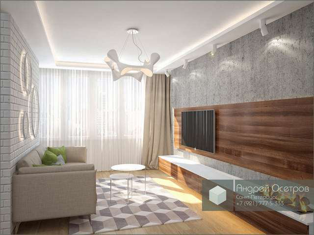 Светлая квартира-студия