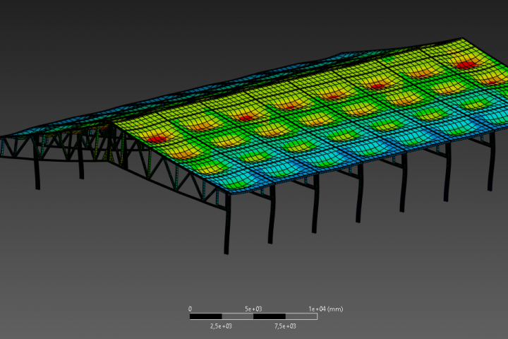 Расчет металлических конструкций шатра на снеговую нагрузку