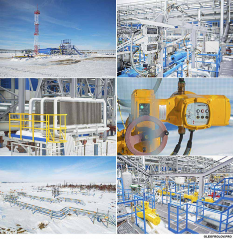 Промышленная аэросъемка на объекте Газпрома