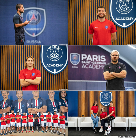 Портретная фотосъемка в клубе Paris Saint-Germain Academy Moscow