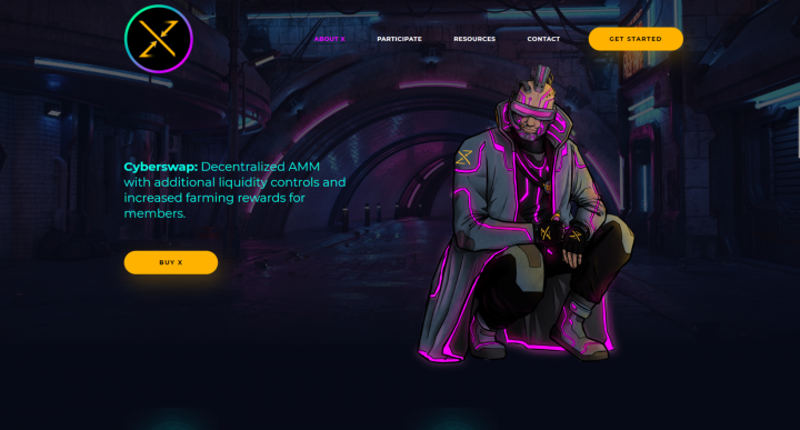 Сайт кибер-тематикой