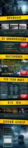 Лендинг http://dikiysever.ru/