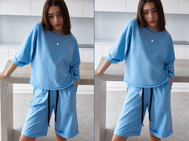 Ретушь одежды