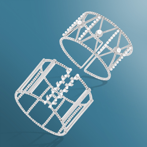 Ретушь ювелирных браслетов из серебра