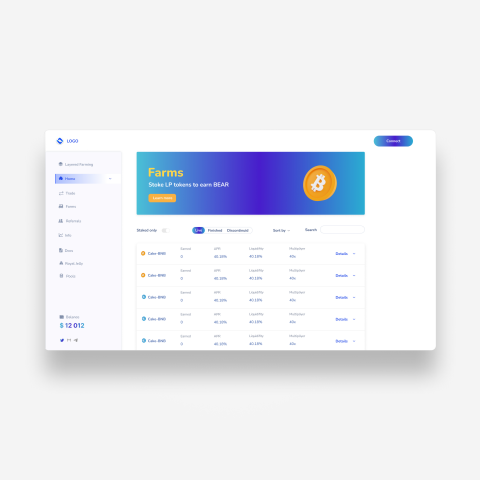 Дизайн криптовалютной биржи