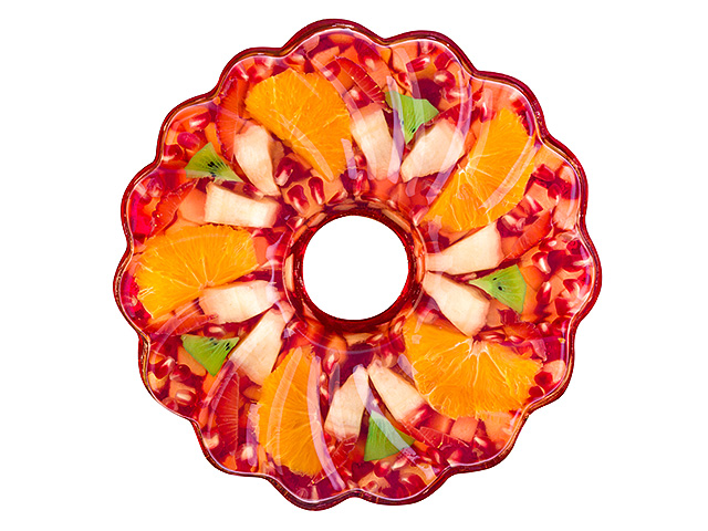 Fruit-jello: съемка желейных тортов