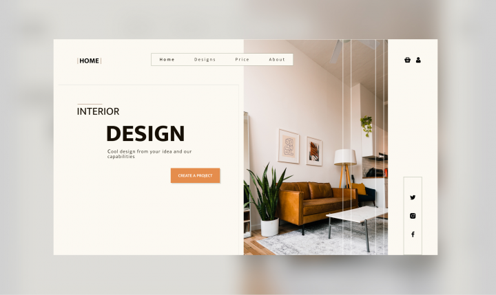 Разработка Landing Page для дизайнеров интерьера