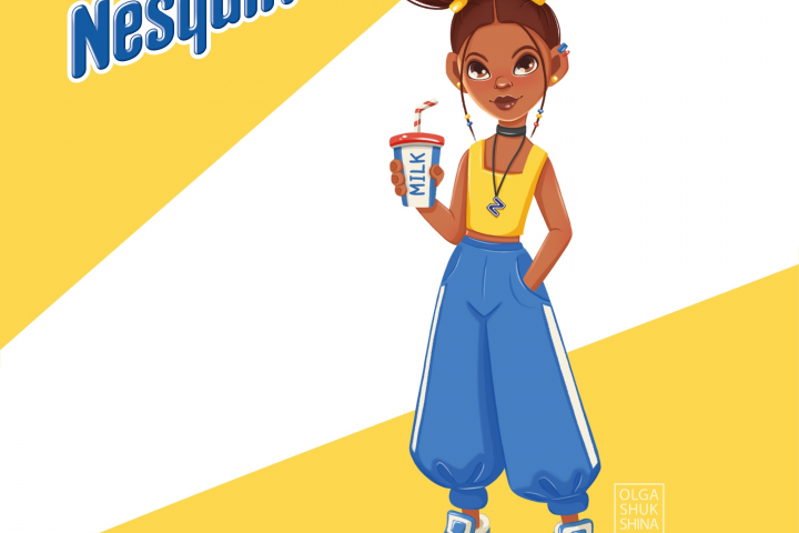 Бренд персонаж для компании Nesquik. Концепт проект.