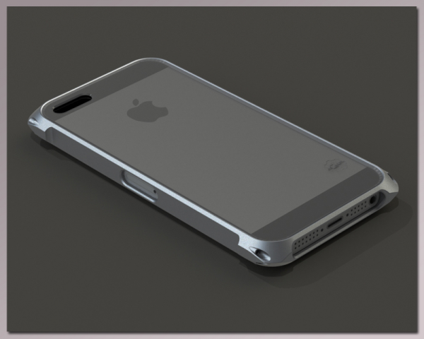 Айфон в защитном окладе из титана(2013г.)