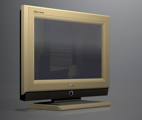 LCD-телевизор в корпусе из дерева