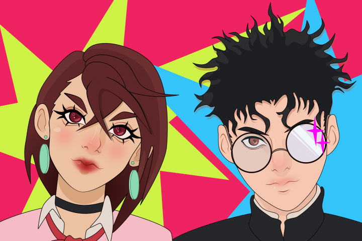 Фан-арт по аниме "Dandadan"