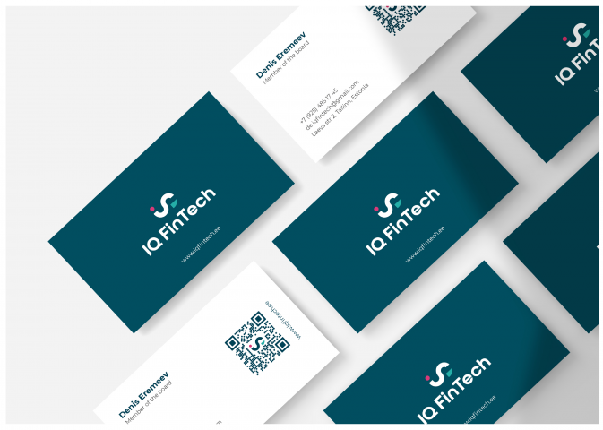 Логотип для финансовой компании IQ FinTech