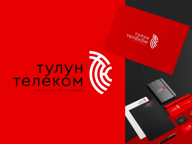 Минималистичный логотип-иконка для интернет-провайдера «Тулун Телеком»