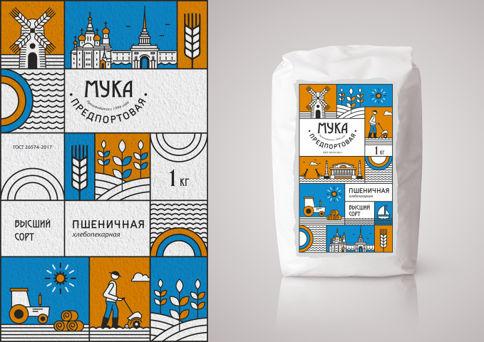 Мука "Предпортовая" пшеничная тм ПМК