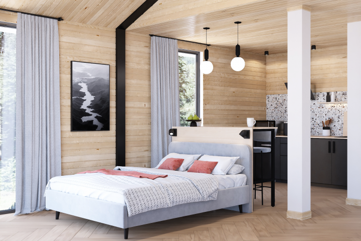 Дизайн интерьера домика в горах Алтая