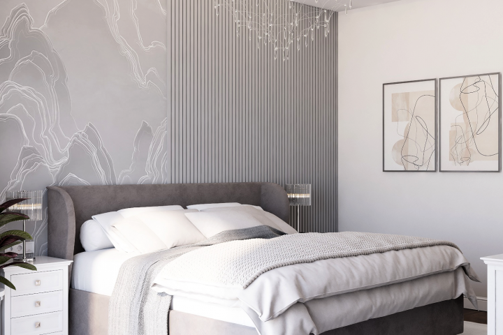 Гостевая комната с ванной в загородном доме