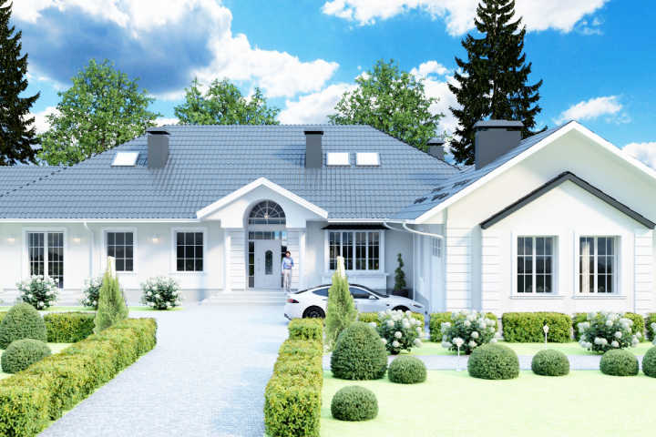 Дизайн фасада частного дома